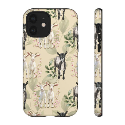 Floral Goats Tough Case