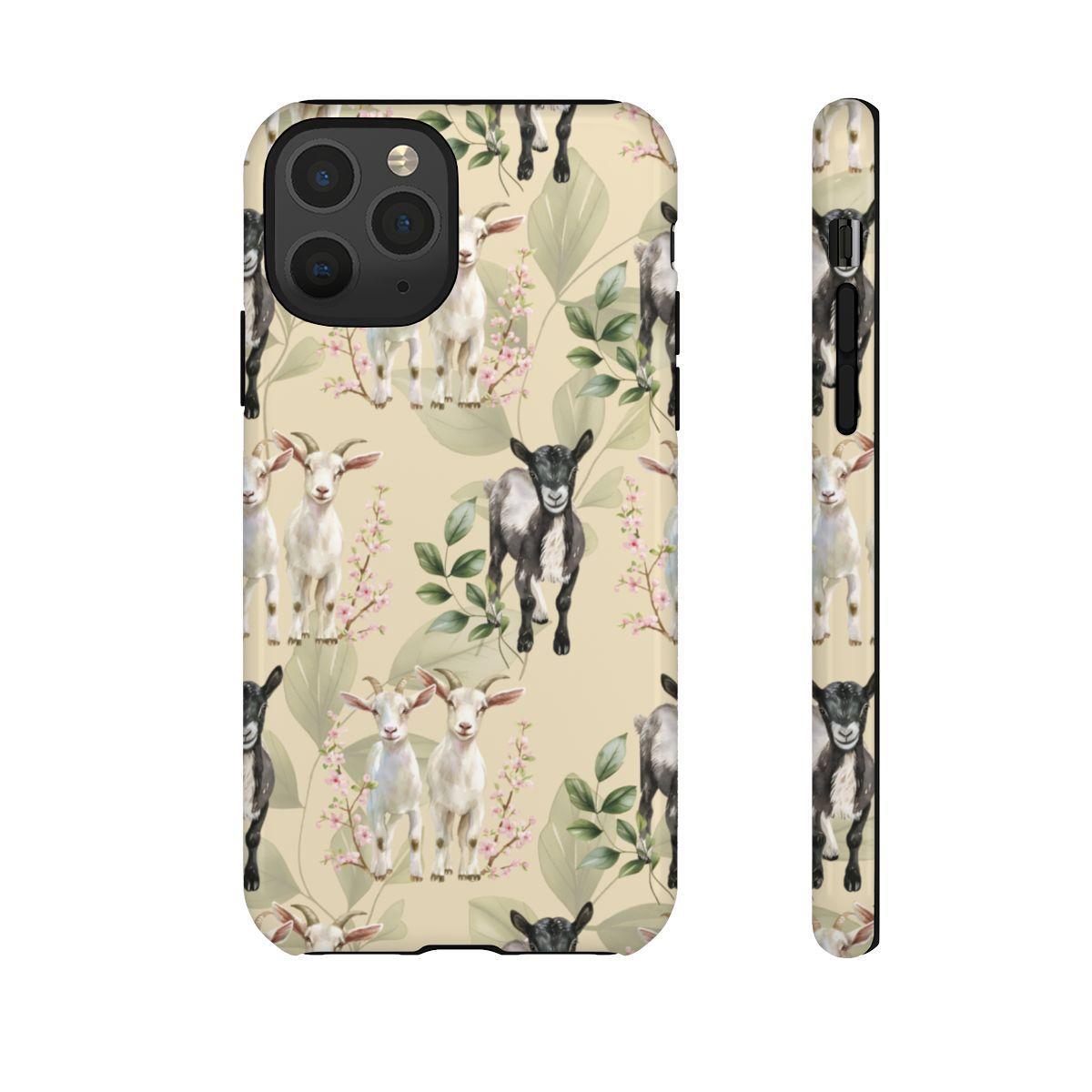 Floral Goats Tough Case