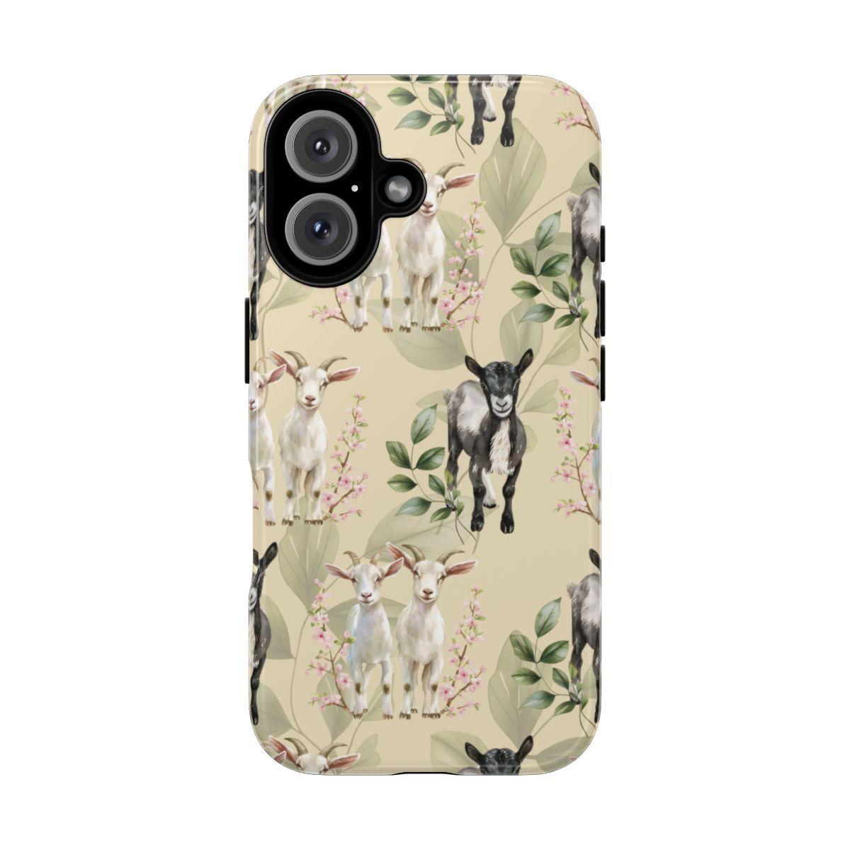 Floral Goats Tough Case