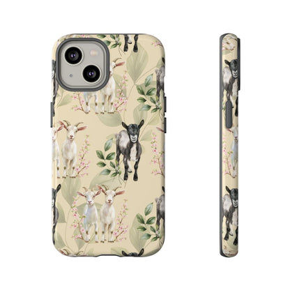 Floral Goats Tough Case