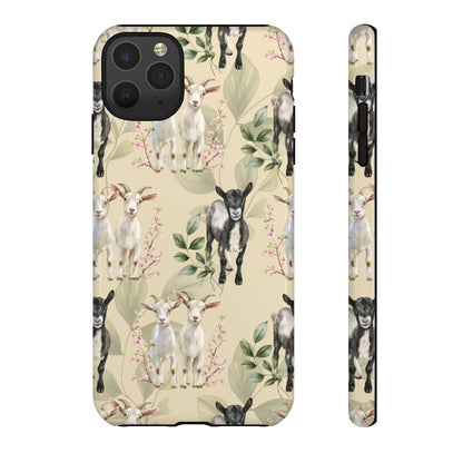 Floral Goats Tough Case