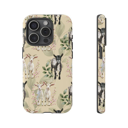 Floral Goats Tough Case