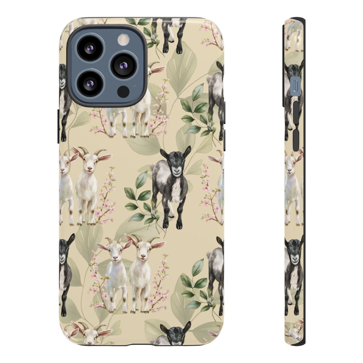 Floral Goats Tough Case