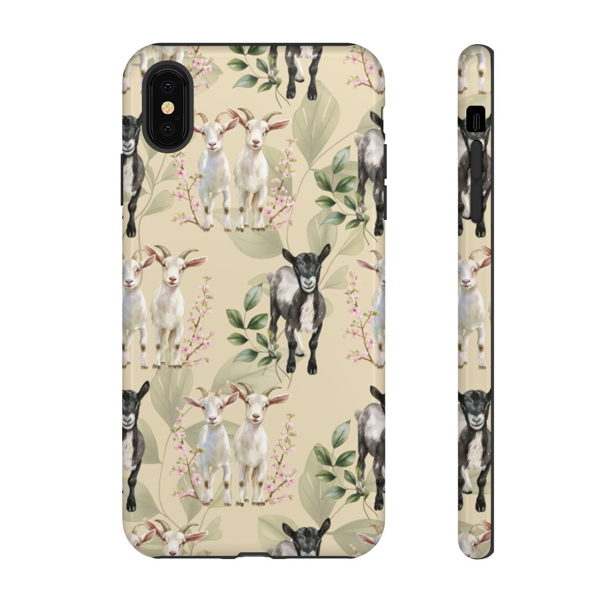 Floral Goats Tough Case