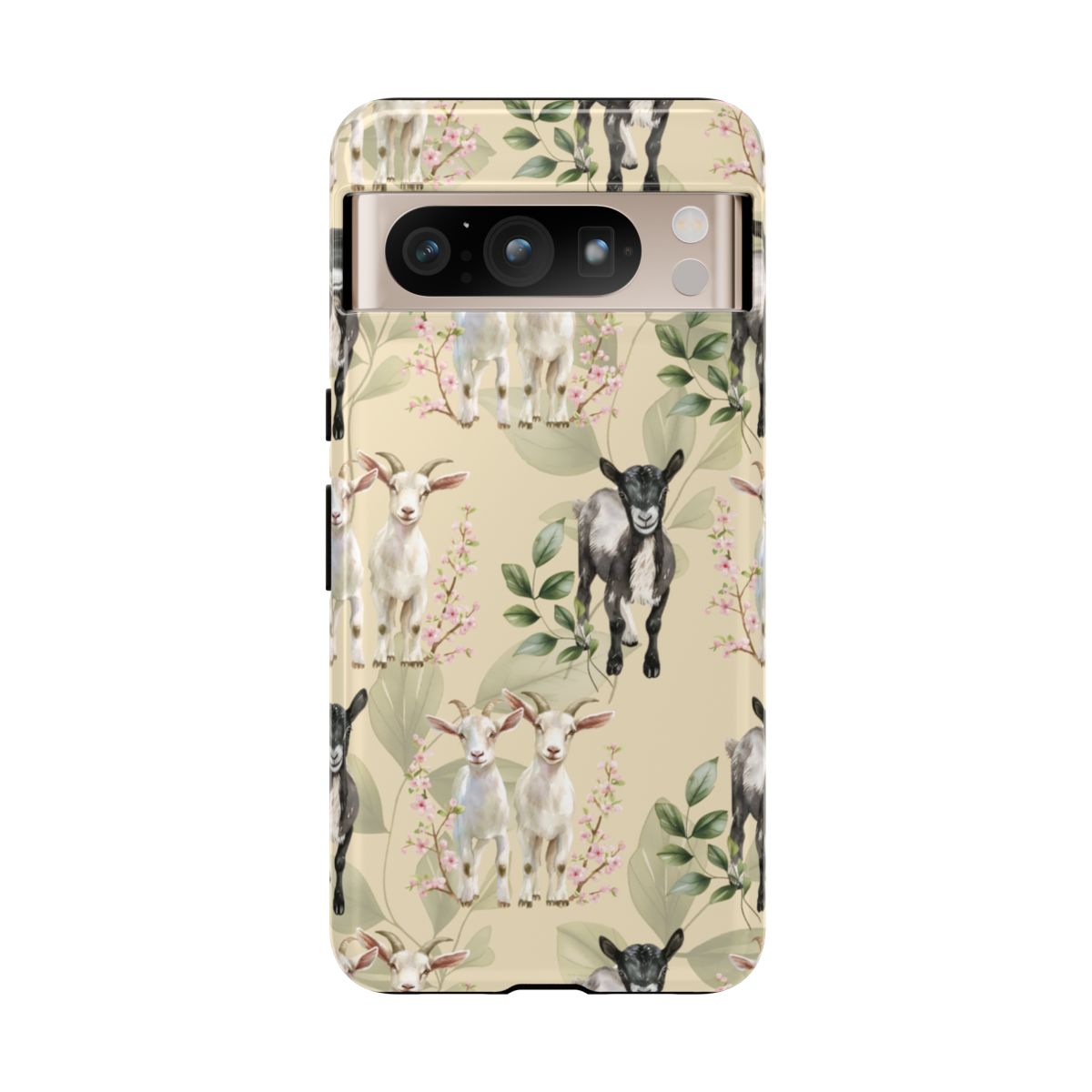 Floral Goats Tough Case