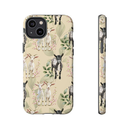 Floral Goats Tough Case