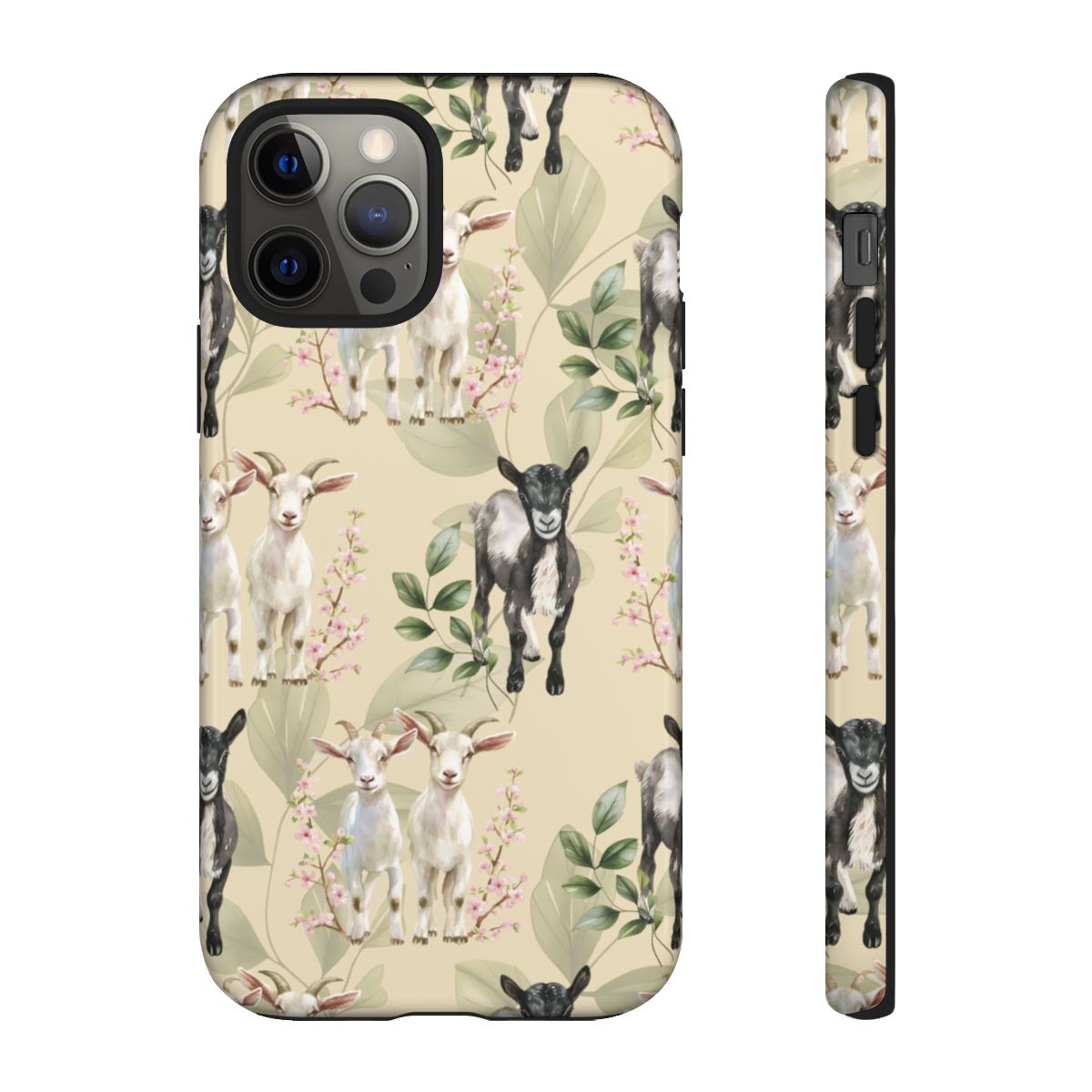 Floral Goats Tough Case