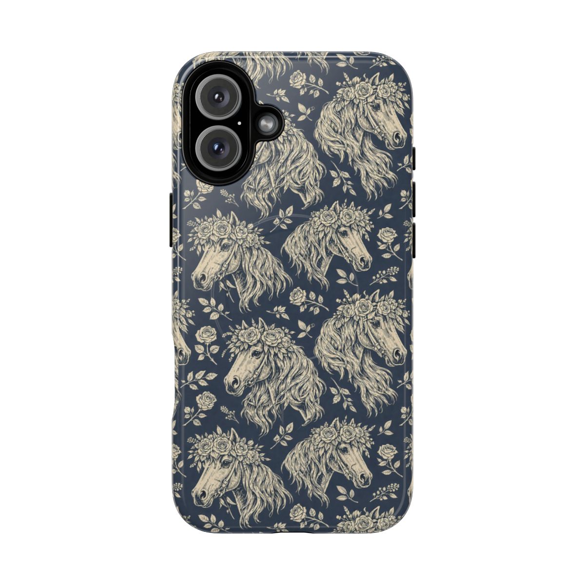Floral Horses Magnetic Case