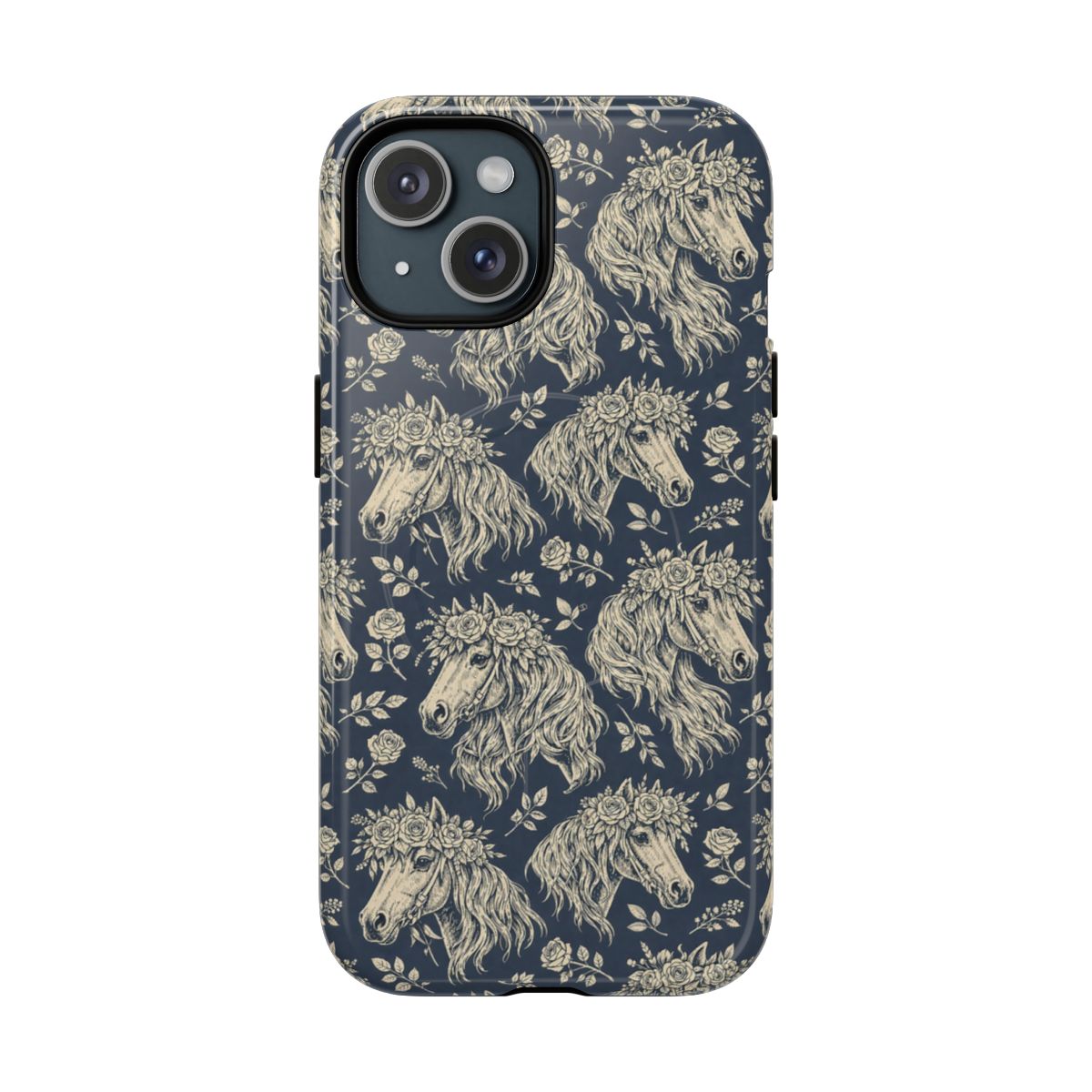 Floral Horses Magnetic Case
