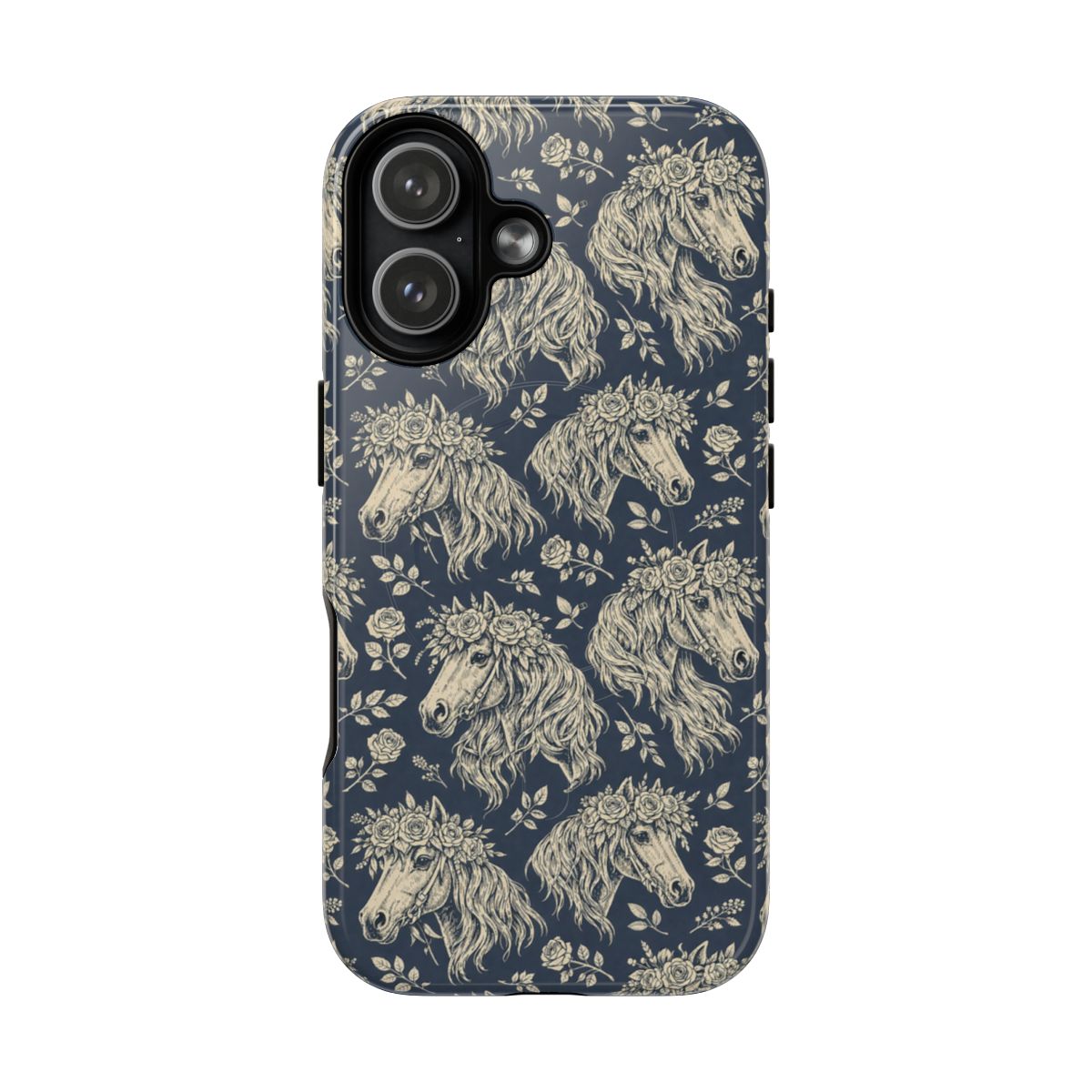 Floral Horses Magnetic Case