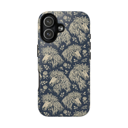 Floral Horses Magnetic Case