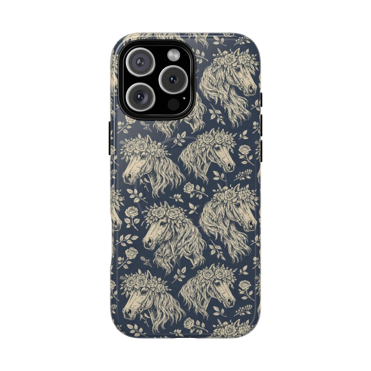 Floral Horses Magnetic Case