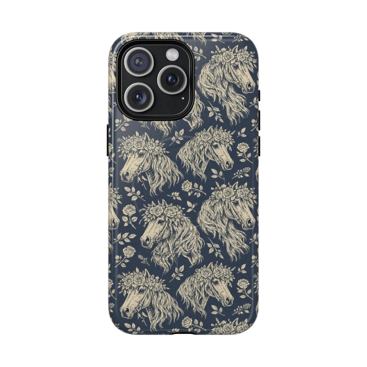 Floral Horses Magnetic Case