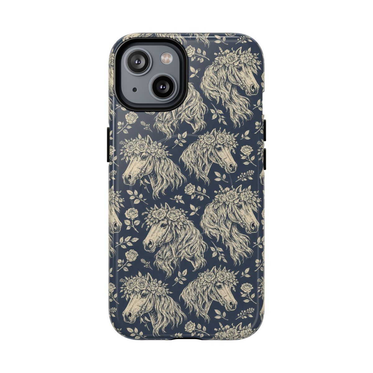 Floral Horses Magnetic Case