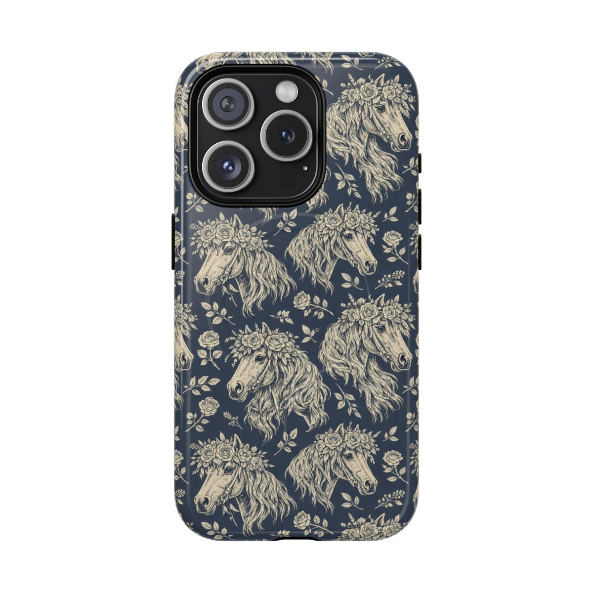 Floral Horses Magnetic Case