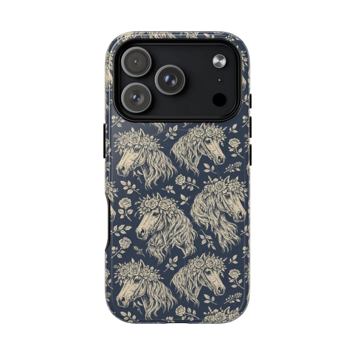 Floral Horses Magnetic Case