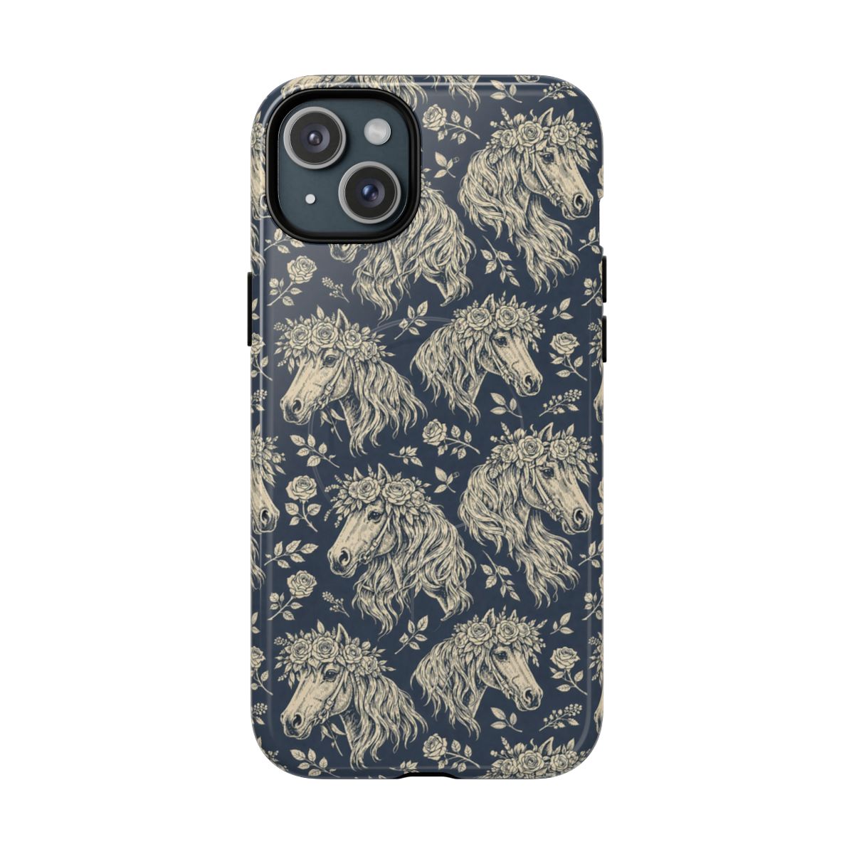 Floral Horses Magnetic Case