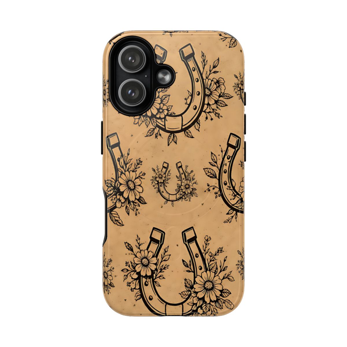 Floral Horseshoes Magnetic Case
