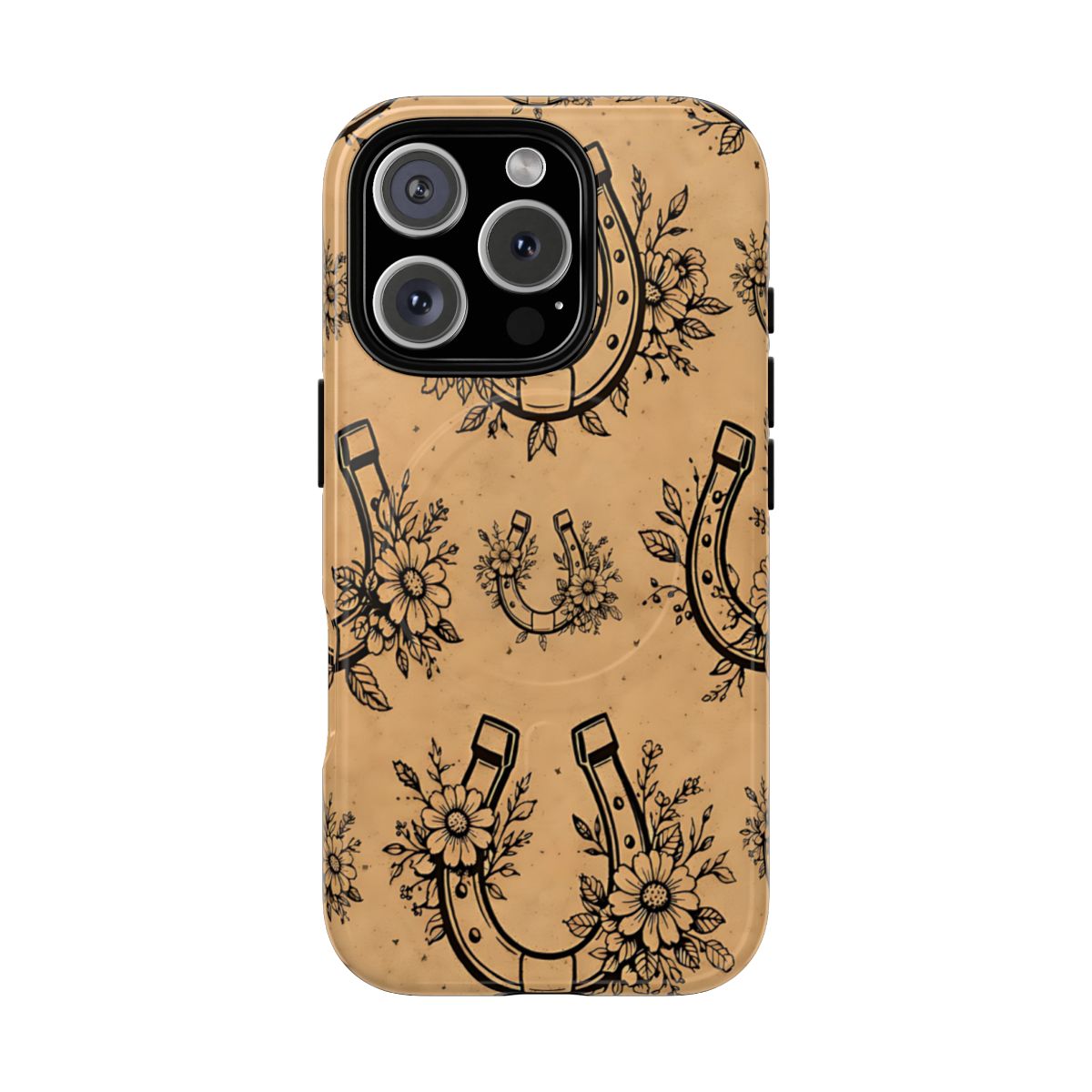 Floral Horseshoes Magnetic Case
