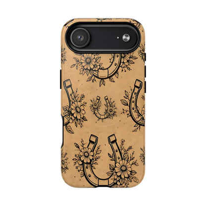 Floral Horseshoes Magnetic Case