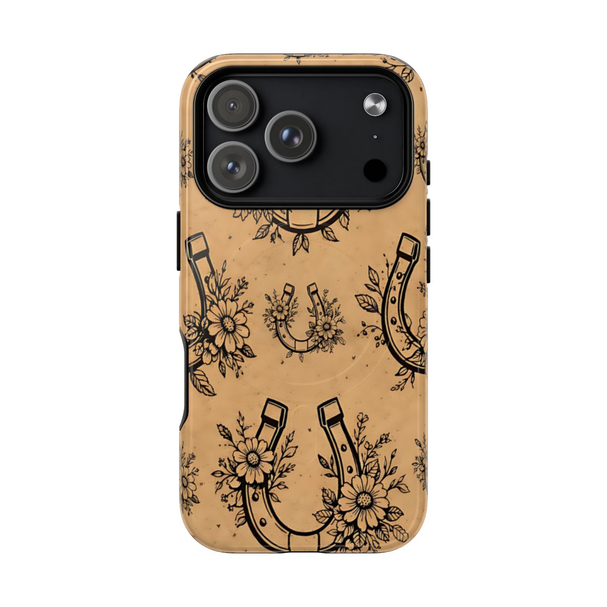 Floral Horseshoes Magnetic Case