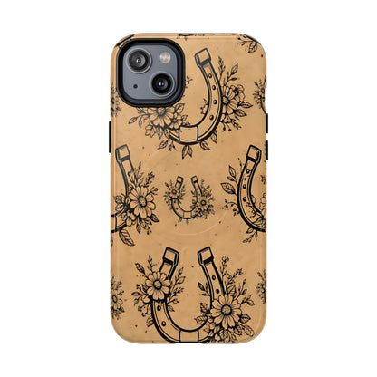Floral Horseshoes Magnetic Case