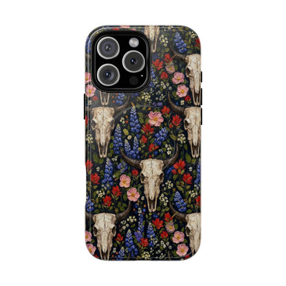 Floral Skull Magnetic Case