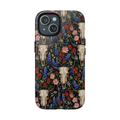 Floral Skull Magnetic Case