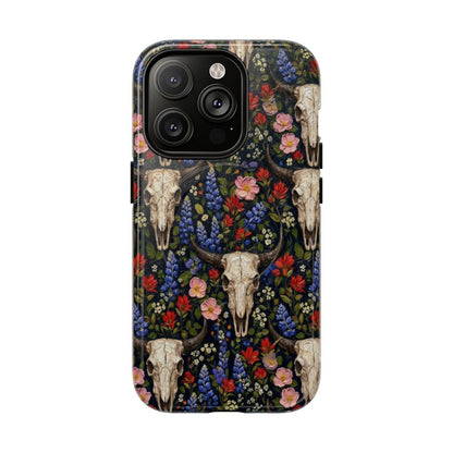 Floral Skull Magnetic Case