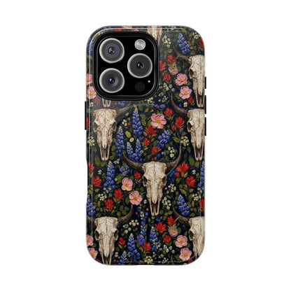 Floral Skull Magnetic Case