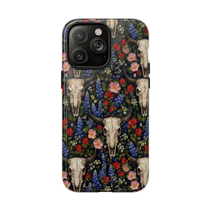 Floral Skull Magnetic Case