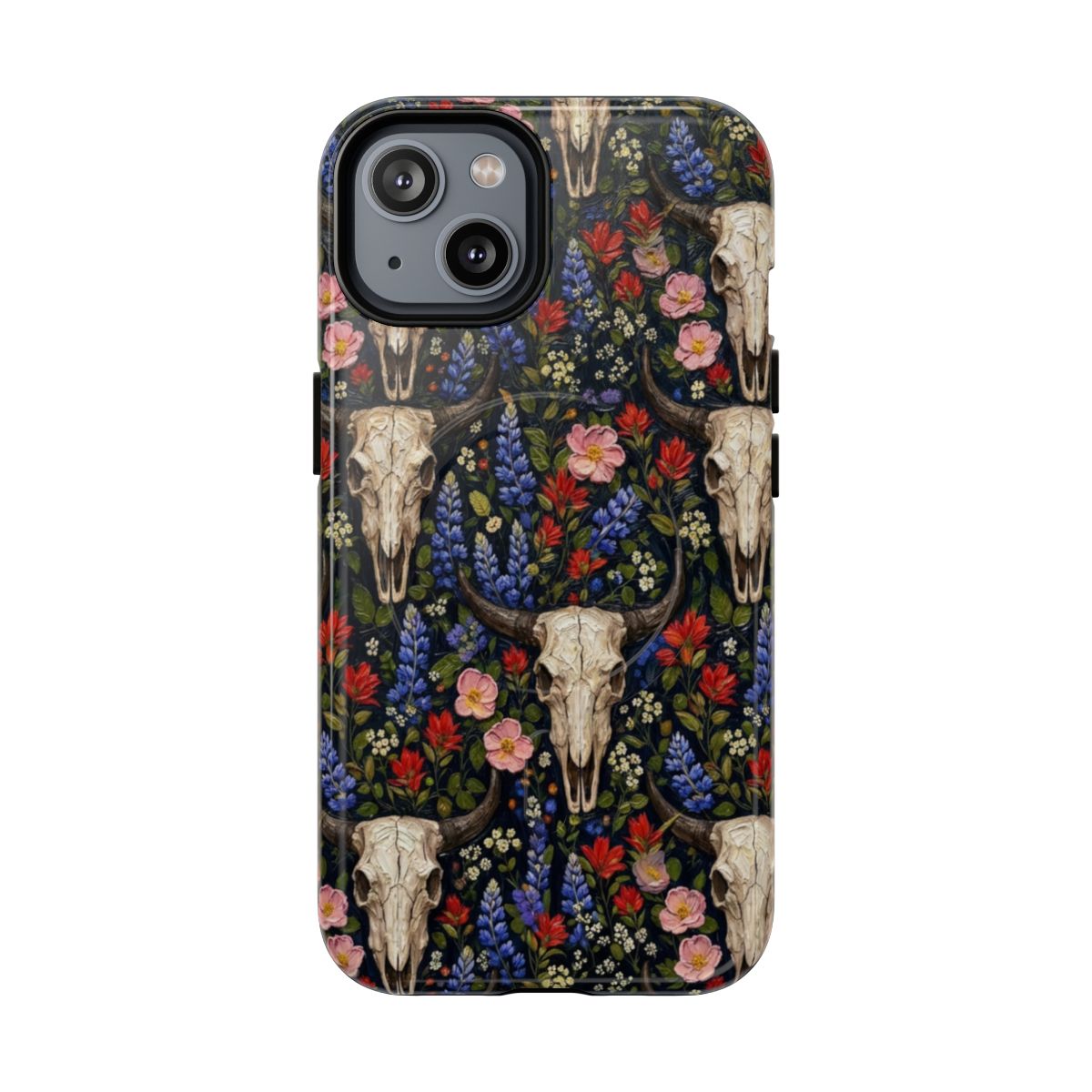 Floral Skull Magnetic Case