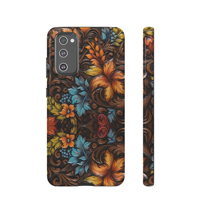 Floral Wood-Print Tough Case
