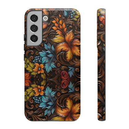 Floral Wood-Print Tough Case