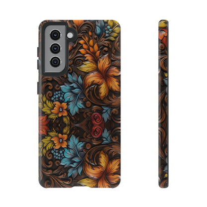 Floral Wood-Print Tough Case