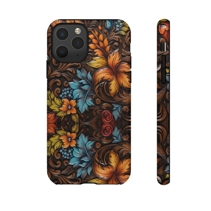 Floral Wood-Print Tough Case