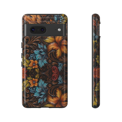 Floral Wood-Print Tough Case