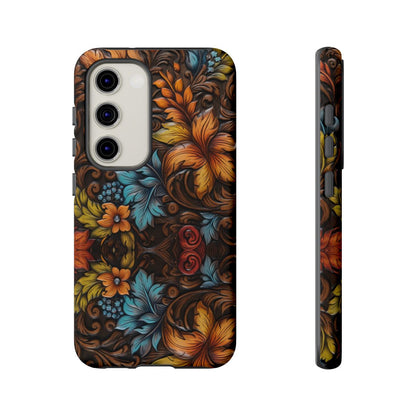 Floral Wood-Print Tough Case