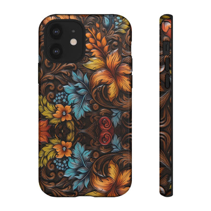 Floral Wood-Print Tough Case