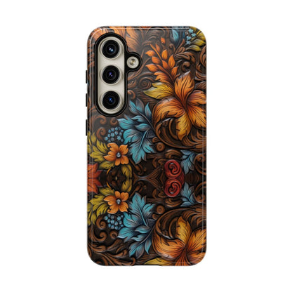 Floral Wood-Print Tough Case
