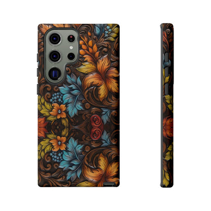 Floral Wood-Print Tough Case