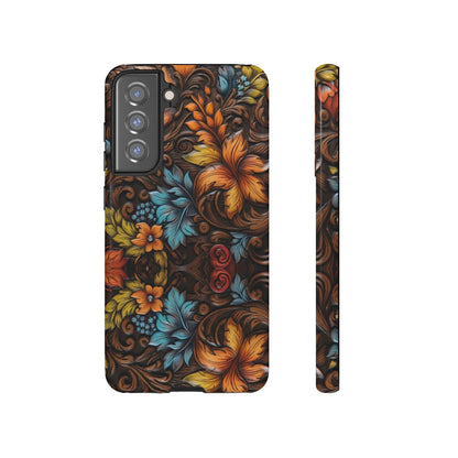 Floral Wood-Print Tough Case