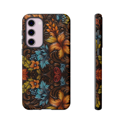 Floral Wood-Print Tough Case