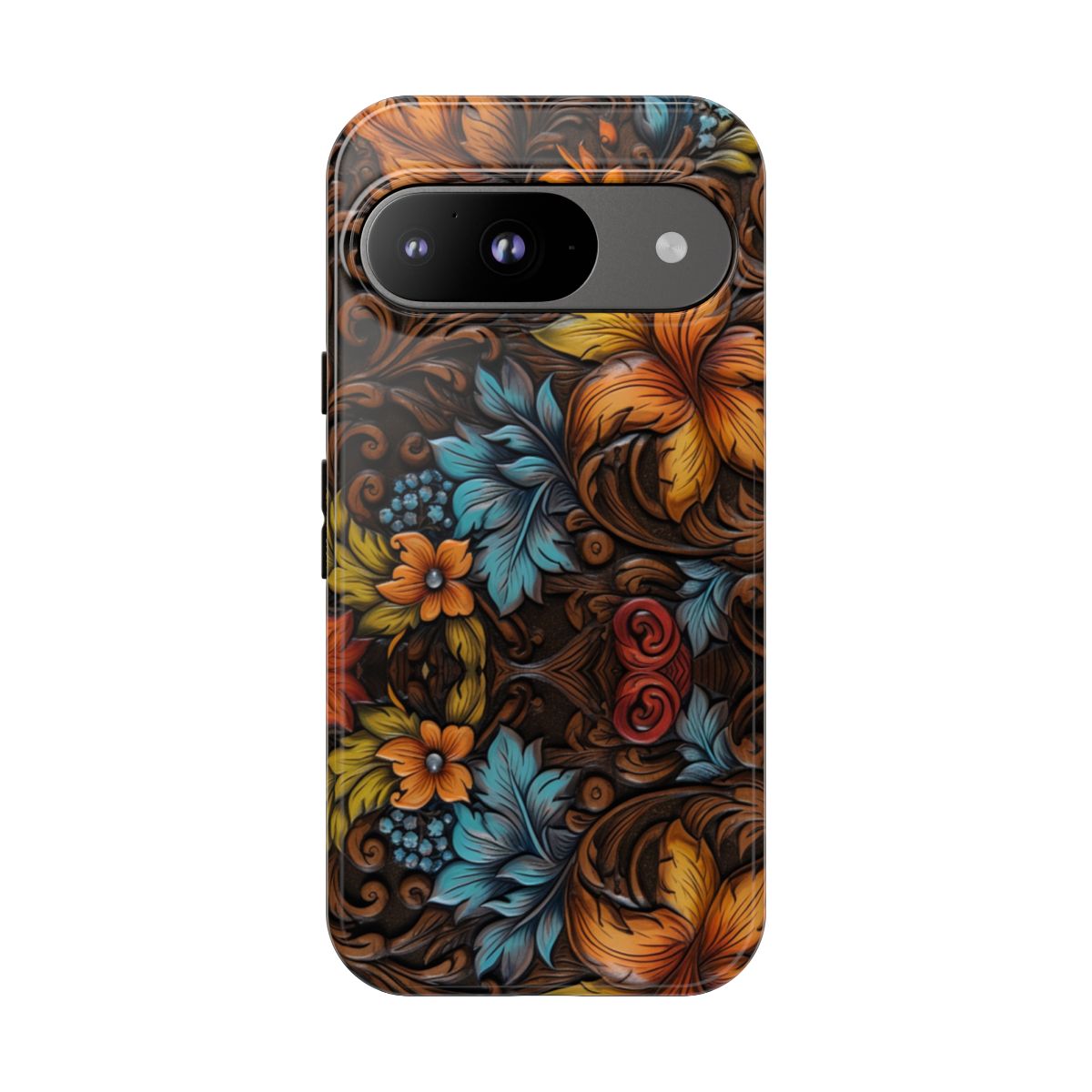 Floral Wood-Print Tough Case