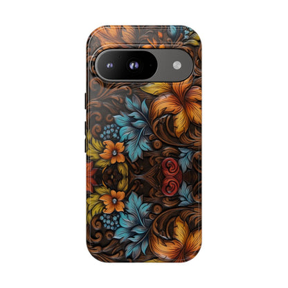 Floral Wood-Print Tough Case