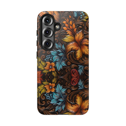 Floral Wood-Print Tough Case