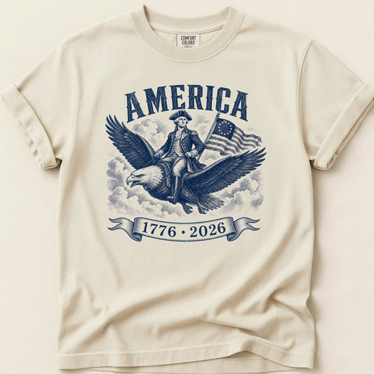 Flying Washington T-shirt on Ivory