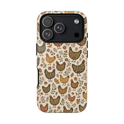 Folk Autumn Hens Tough Case - iPhone 18 Pro