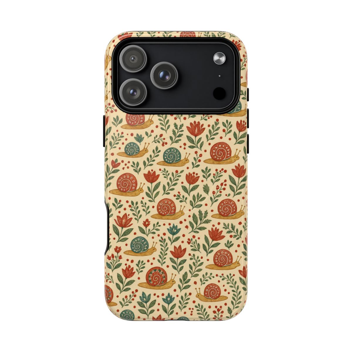 Folk Snail Blooms Magnetic Case - iPhone 18 Pro Max