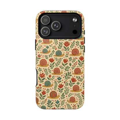 Folk Snail Blooms Magnetic Case - iPhone 18 Pro Max